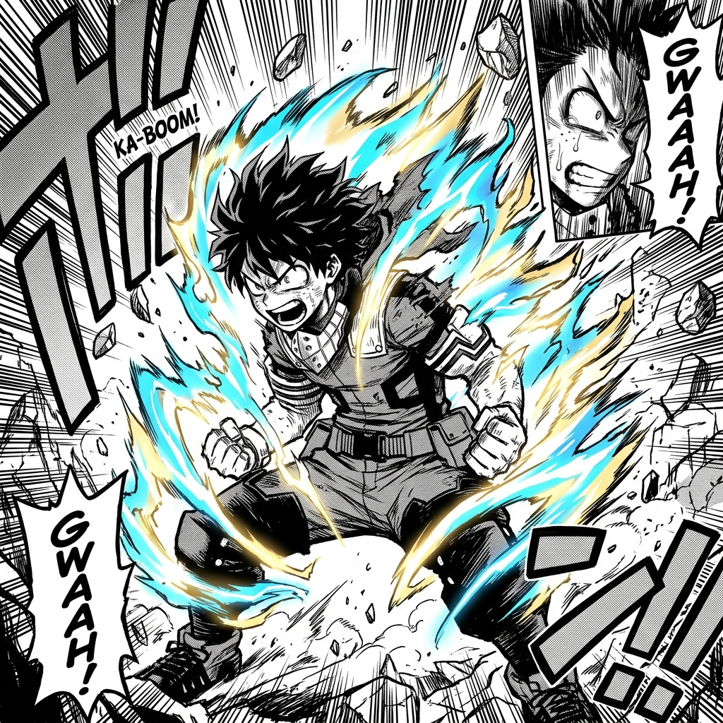 Shonen Manga Style comic style example