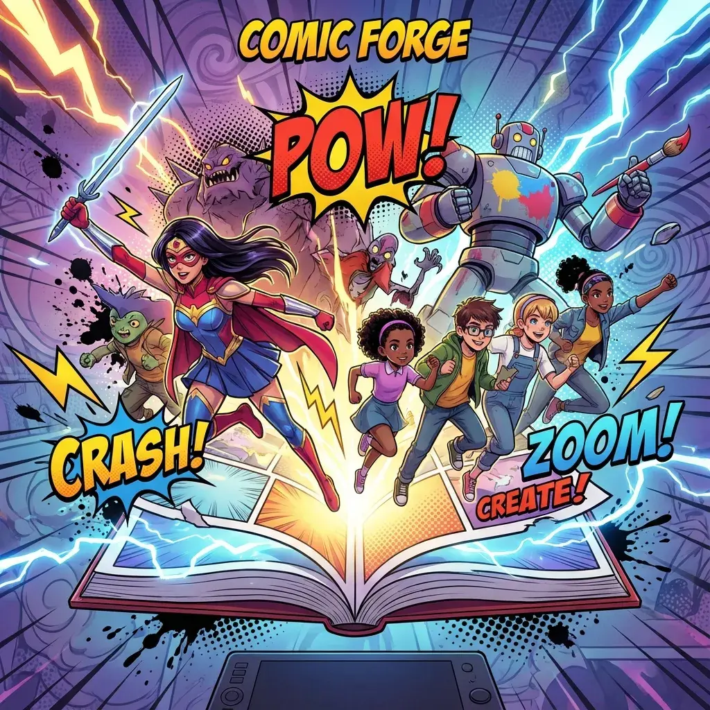 AI generated comic panel preview