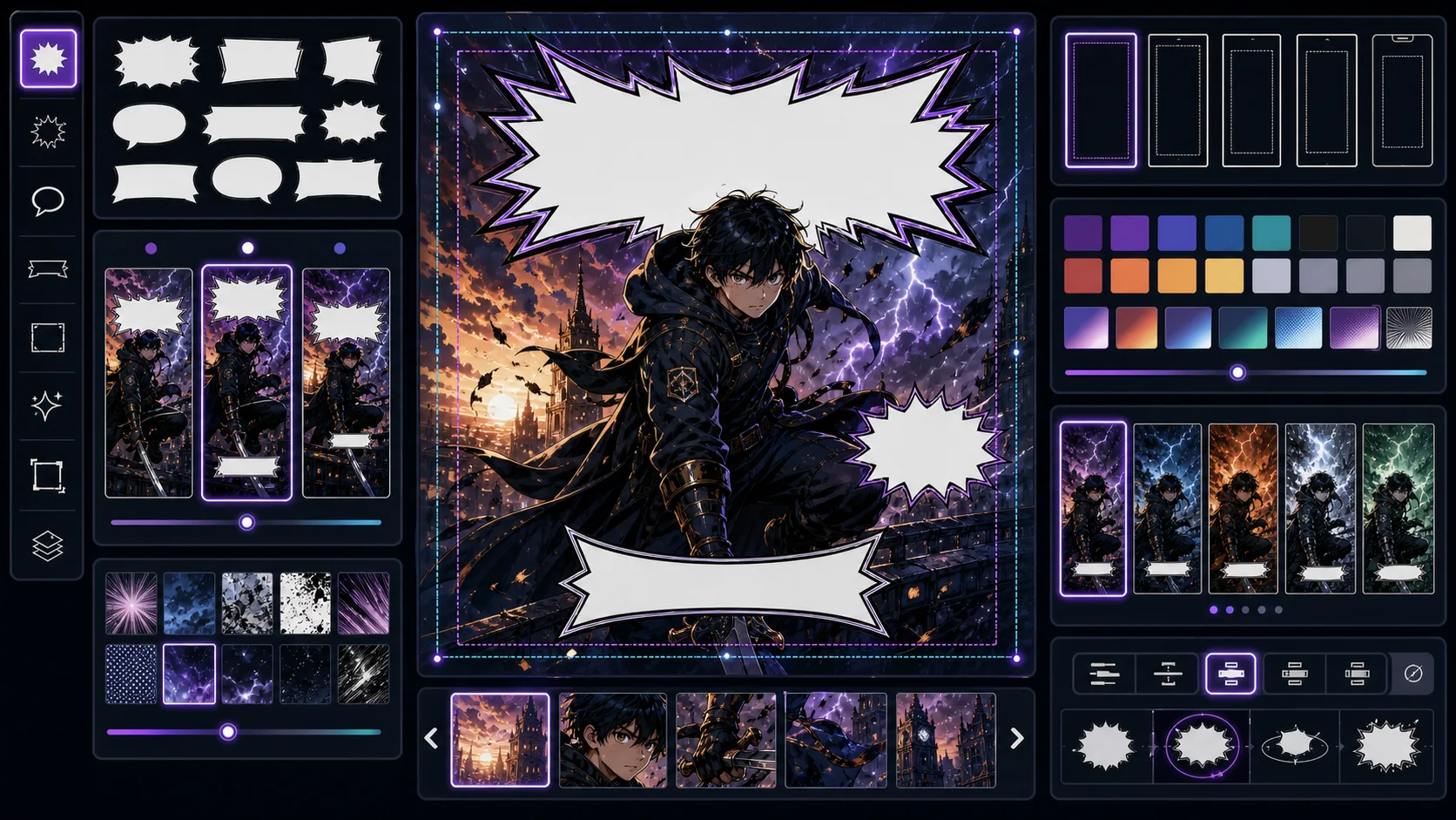 Cover Title Generator workspace with blank title plates safe areas and cover placement variants