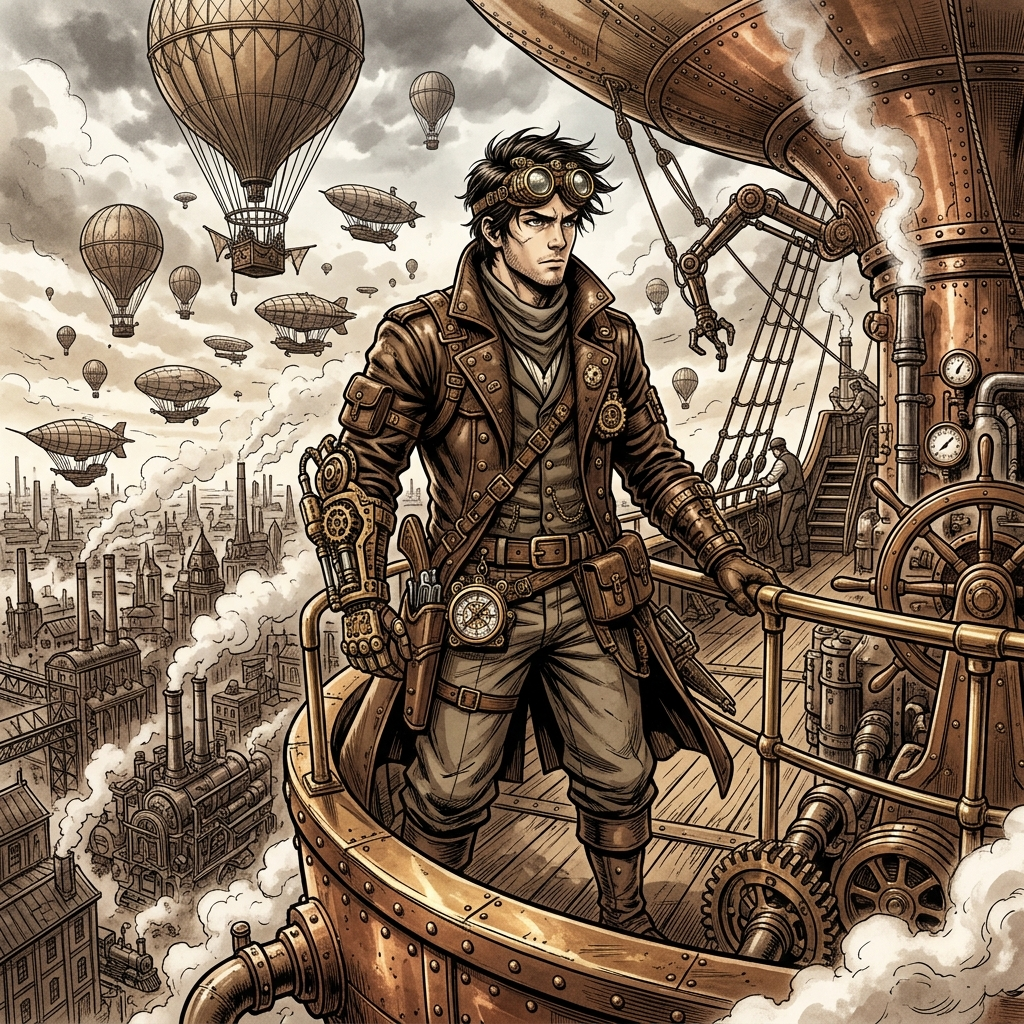 Steampunk Manga Style