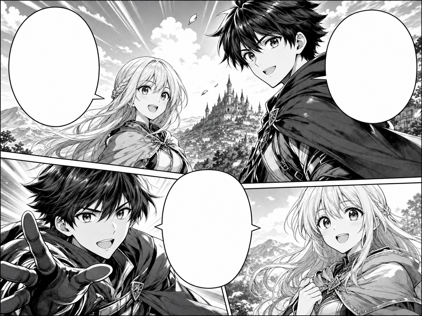 Manga Translator before and after Japanese to English speech bubble comparison